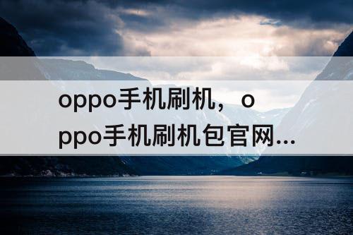 oppo手机刷机，oppo手机刷机包官网下载